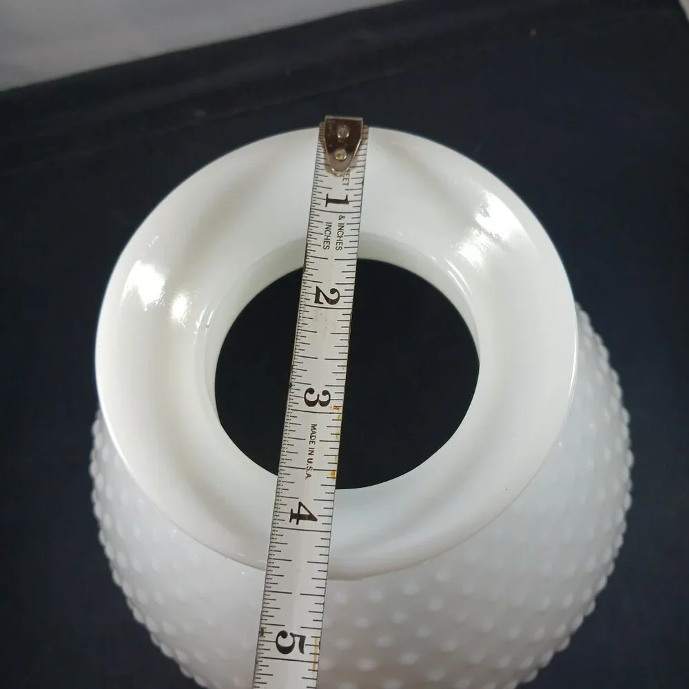 Vintage Hobnail Milk Glass Lamp Shade